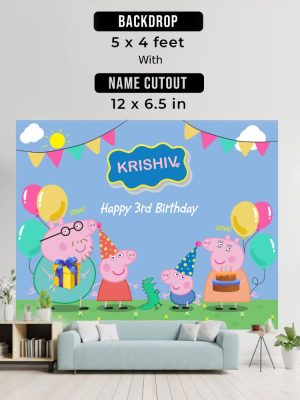 Backdrop with Name Cutout