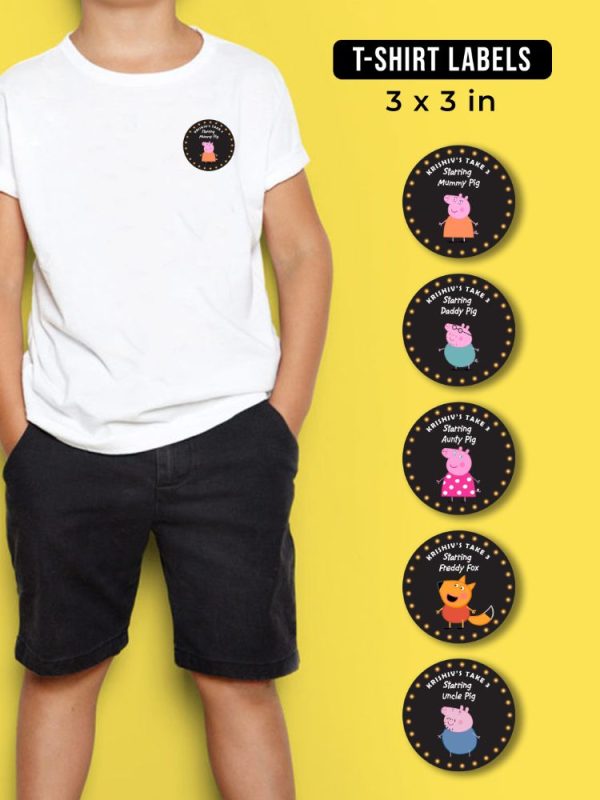 Peppa Pig T-shirt Labels