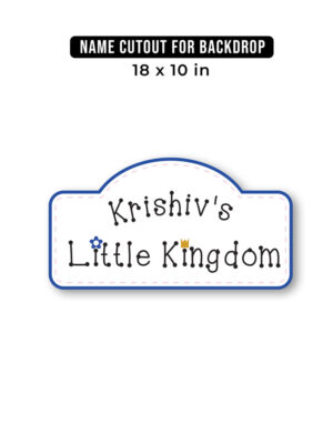 Name Cutout For Backdrop